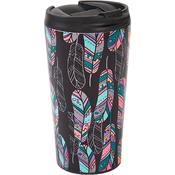 kitchenware/picnicware/eco-chic-feather-thermal-coffee-cup-black
