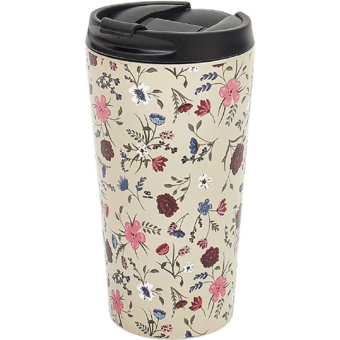 kitchenware/picnicware/eco-chic-floral-thermal-cup-beige