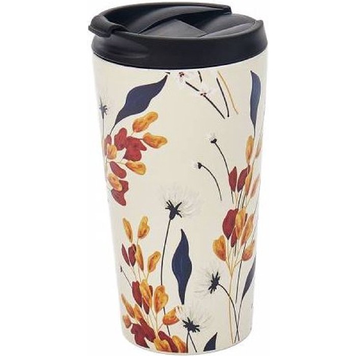 kitchenware/picnicware/eco-chic-flowers-thermal-cup-beige