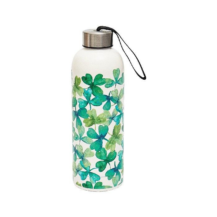 kitchenware/picnicware/eco-chic-shamrocks-thermal-bottle-beige