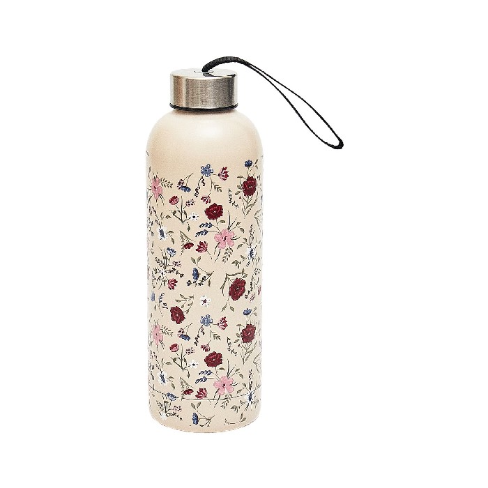 kitchenware/picnicware/eco-chic-floral-thermal-bottle-beige
