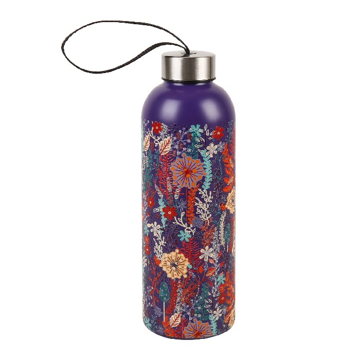 kitchenware/picnicware/eco-chic-lush-floral-thermal-bottle-purple