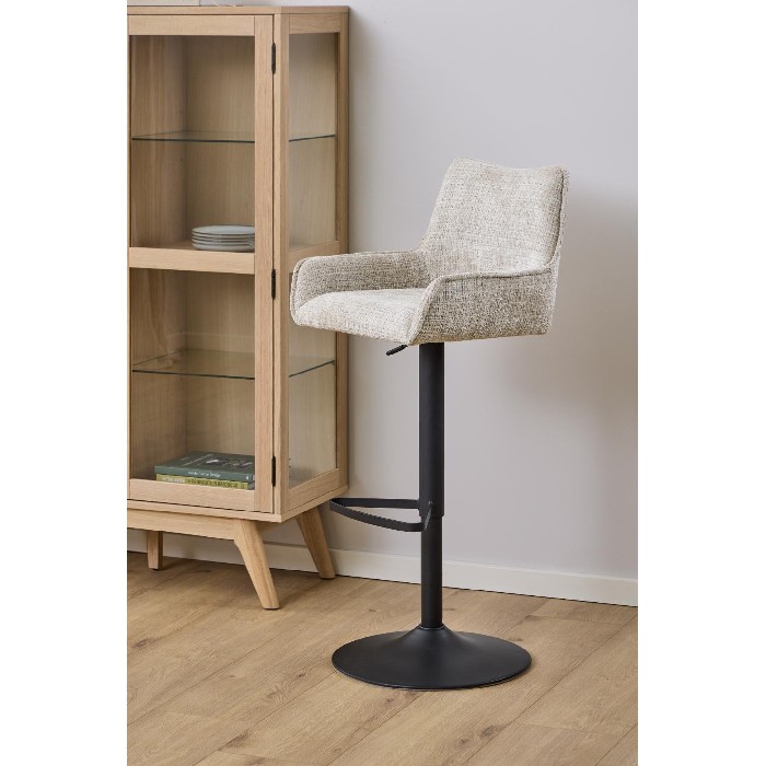 dining/dining-stools/eddie-bar-stool-upholstered-in-juto-4-beige-fabric-with-a-black-base