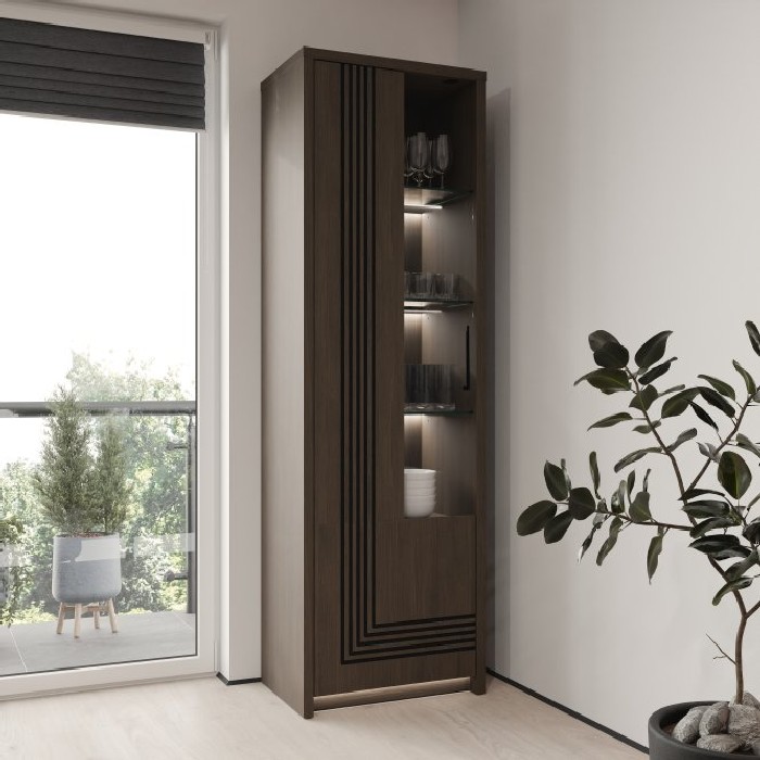 living/shelving-systems/eufemius-narrow-vitrine-finished-in-masurian-oak