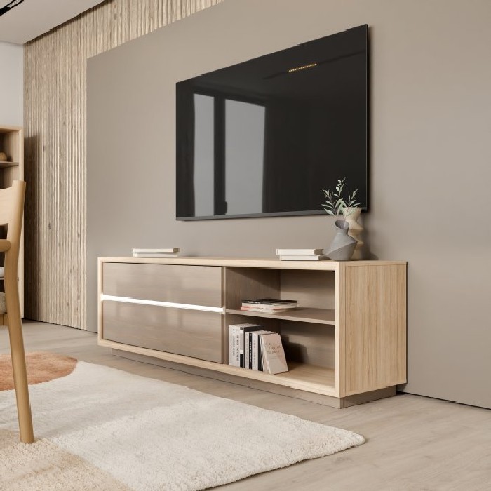 living/tv-tables/ficar-tv-table-with-led-light-finished-in-riva-oak-and-imbiah-pine