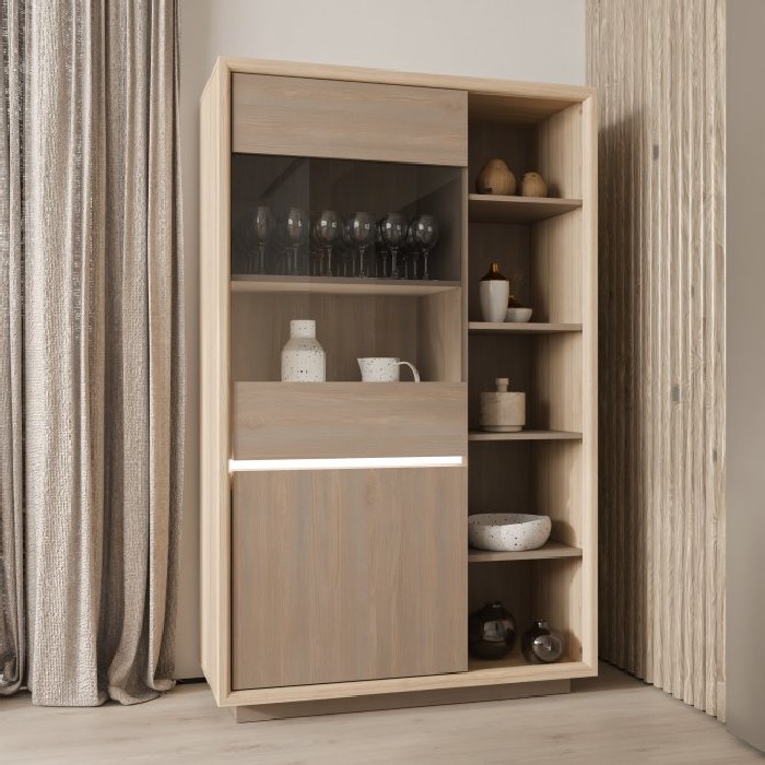 dining/dressers/ficar-vitrine-wide-version-with-led-light-finished-in-riva-oak-and-imbiah-pine