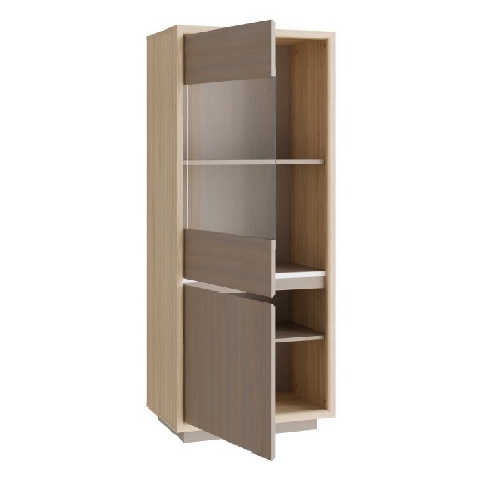 dining/dressers/ficar-vitrine-narrow-with-led-light-finished-in-riva-oak-and-imbiah-pine