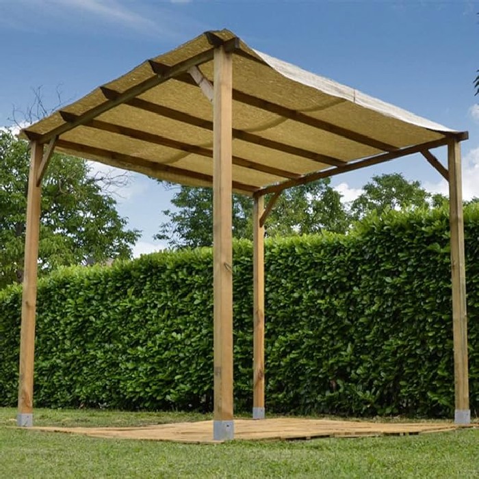 outdoor/gazebos-awnings-shading/wooden-gazebo-3m-x-4m-with-canopy-and-base-leg-supports