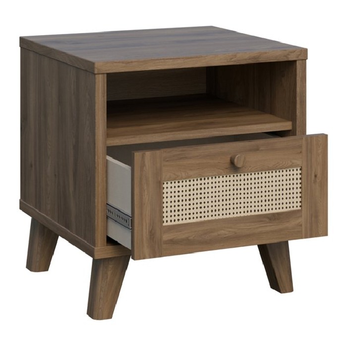 bedrooms/bedside-tables/glenkeen-night-table-with-1-drawer-and-1-open-shelf-finished-in-valencia-oak-and-natural-rattan