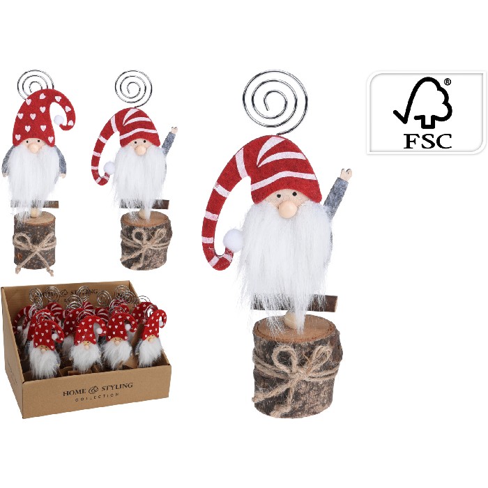 christmas/decorations/gnome-card-clip-–-16cm-2-assorted-designs