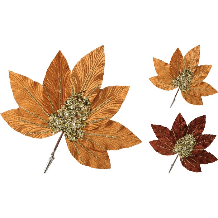 christmas/decorations/leaf-clip-ornament-–-25cm-2-assorted-colours