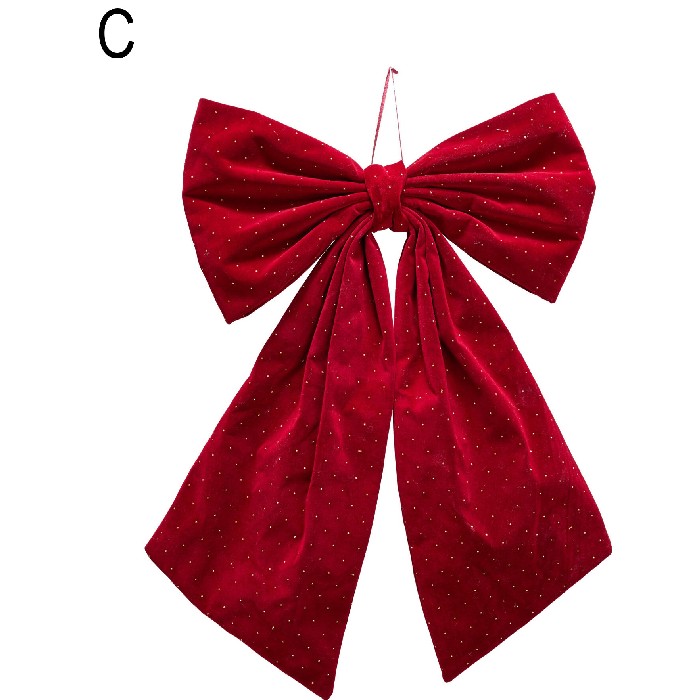 christmas/decorations/christmas-bow-hanging-decoration-60cm-3-assorted-colours