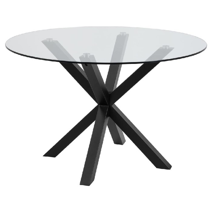 dining/dining-tables/heaven-round-dining-table-with-clear-tempered-glass-top-and-thick-black-metal-legs