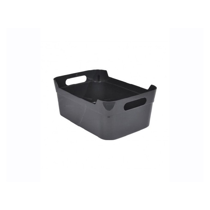 household-goods/storage-baskets-boxes/heidrun plastic-basket-dark-grey-34cm-x-24cm-x-14cm