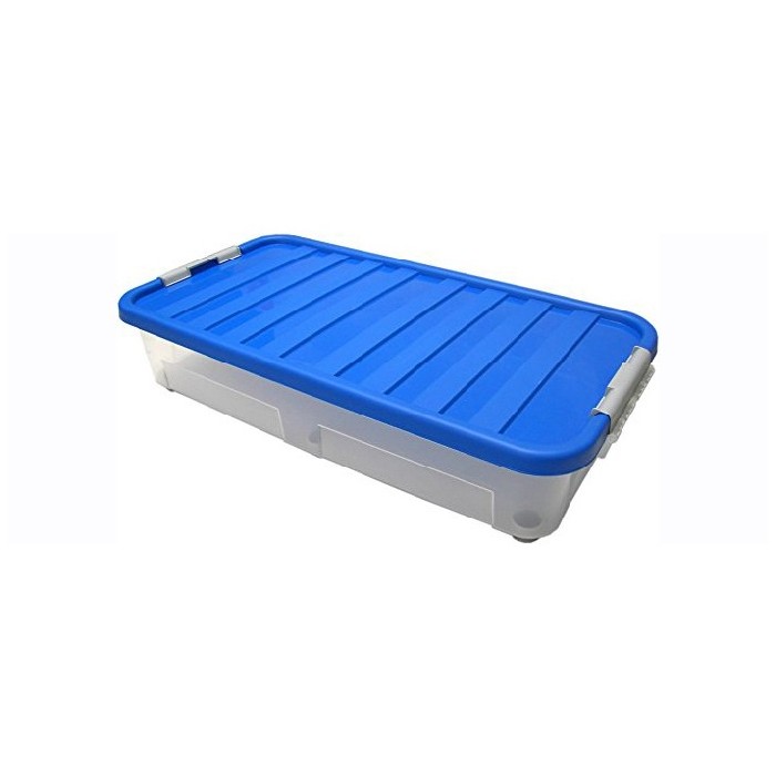 household-goods/storage-baskets-boxes/heidrun plastic-storage-clip-box-blue-34cm-x-24cm-x-14cm