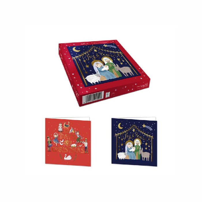 christmas/wrapping-paper-ribbons/boxed-christmas-cards-–-multichoice-design-2-assorted-hmx25589046