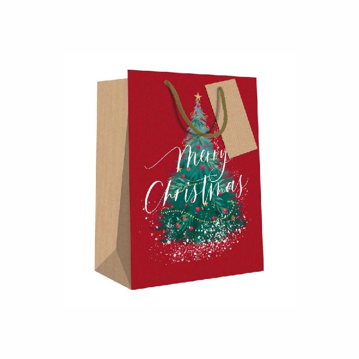 christmas/wrapping-paper-ribbons/small-green-traditional-christmas-gift-bag