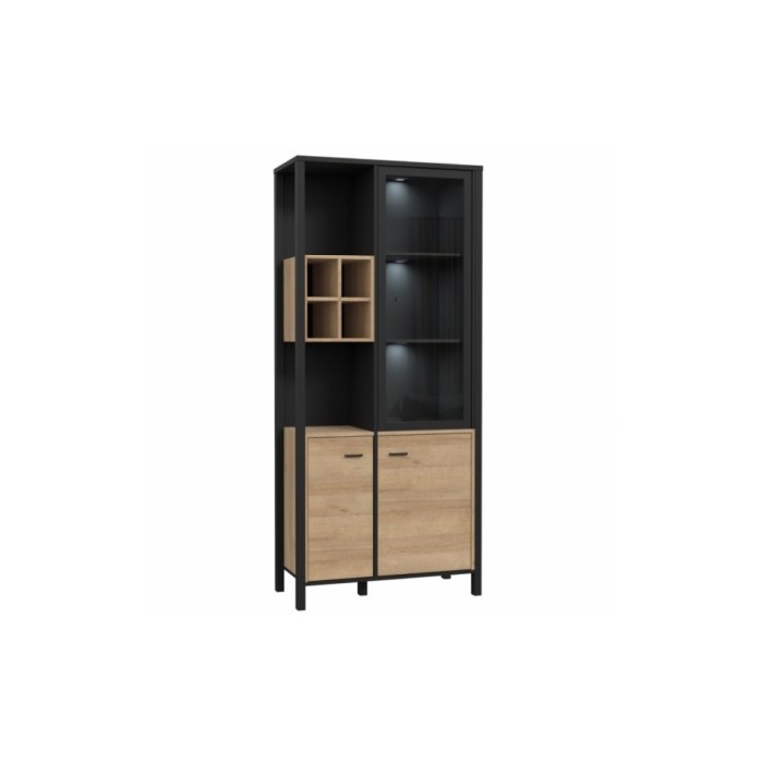 living/living-suites/promo-high-rock-vitrine-with-wine-rack-riviera-oak-black