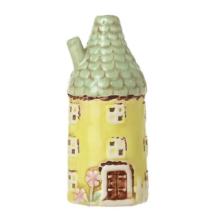 home-decor/candle-holders-lanterns/yellow-ceramic-round-house-ornament-baz272c