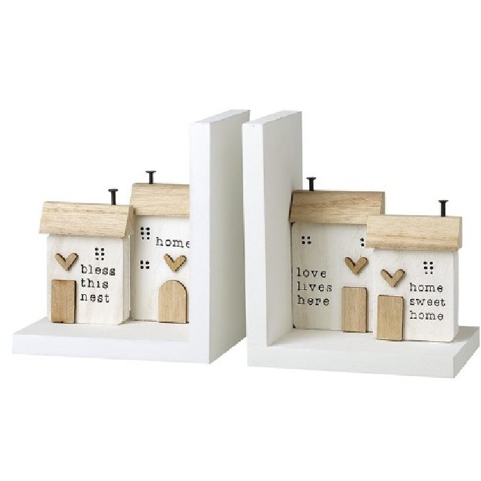 home-decor/decorative-ornaments/heaven-sends-wooden-house-book-ends