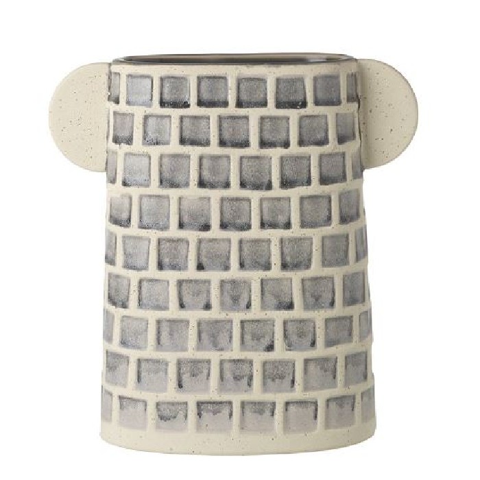 home-decor/vases/square-patterned-vase-dark-grey