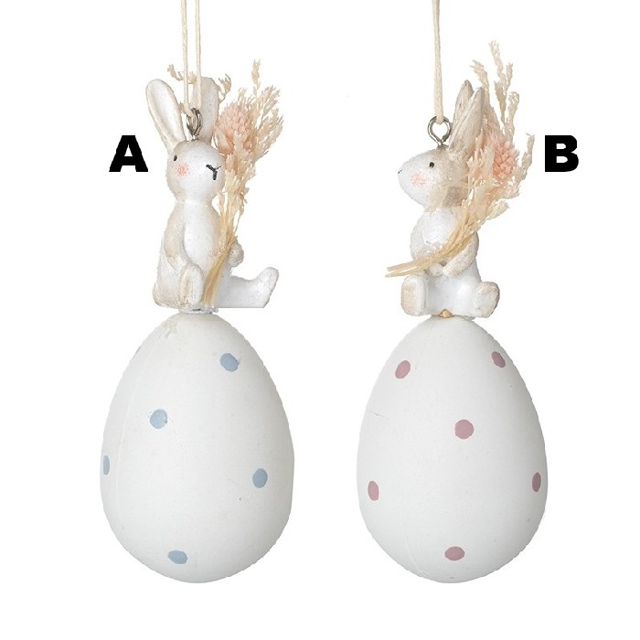 home-decor/decorative-ornaments/heaven-sends-hanging-rabbit-on-spotty-egg-mix-2-assorted