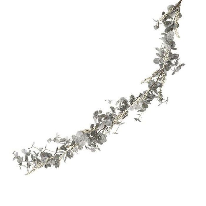 christmas/tinsel-garlands/christmas-white-foliage-leaf-garland