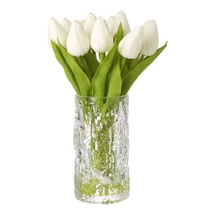 home-decor/artificial-plants-flowers/white-closed-tulip-stems-in-vase