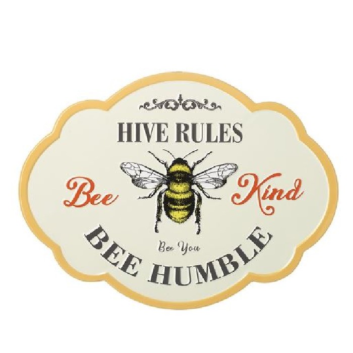 home-decor/wall-decor/hive-rules-bee-kind-bee-humble-sign
