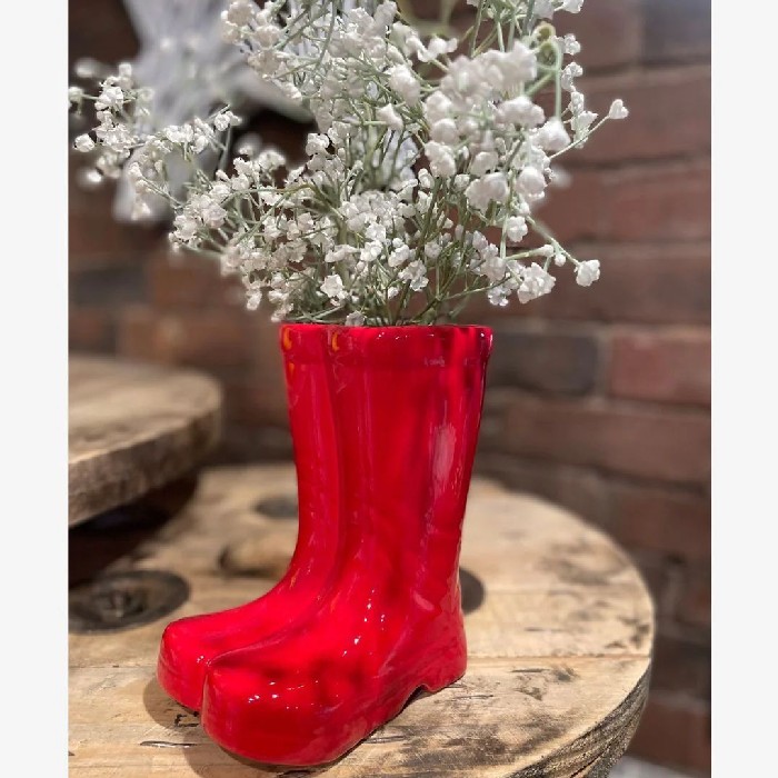 home-decor/indoor-pots-plant-stands/heaven-sends-ceramic-boots-red-30cm-x-20cm-x-12cm