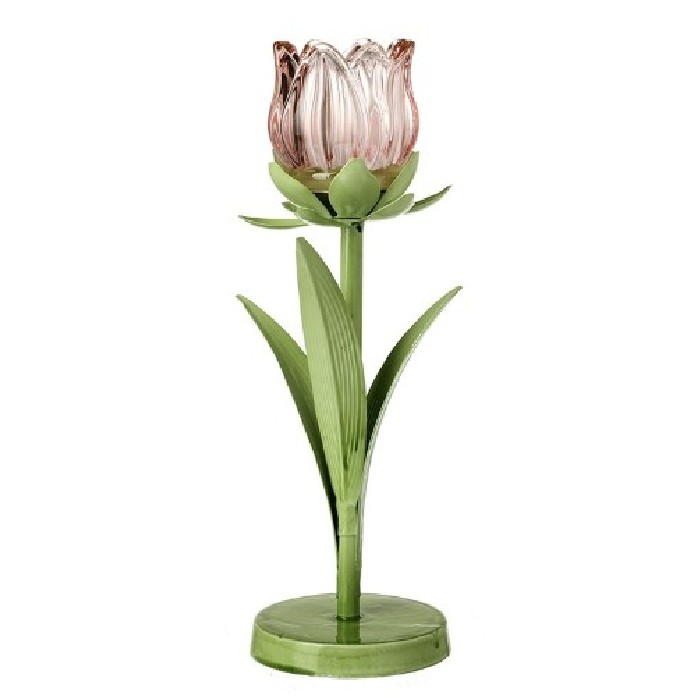 home-decor/candle-holders-lanterns/heaven-sends-pink-tulip-tea-light-holder