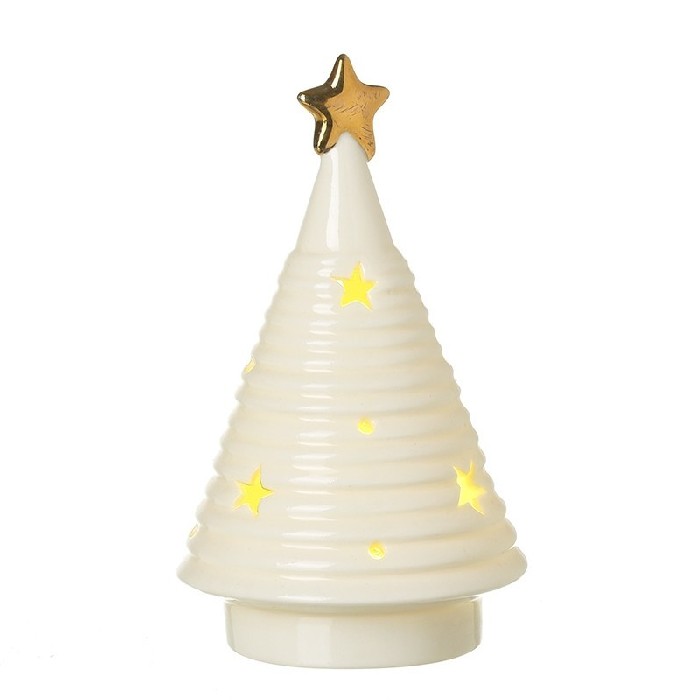 christmas/decorations/xmas-cream-cone-led-tree-with-gold-star