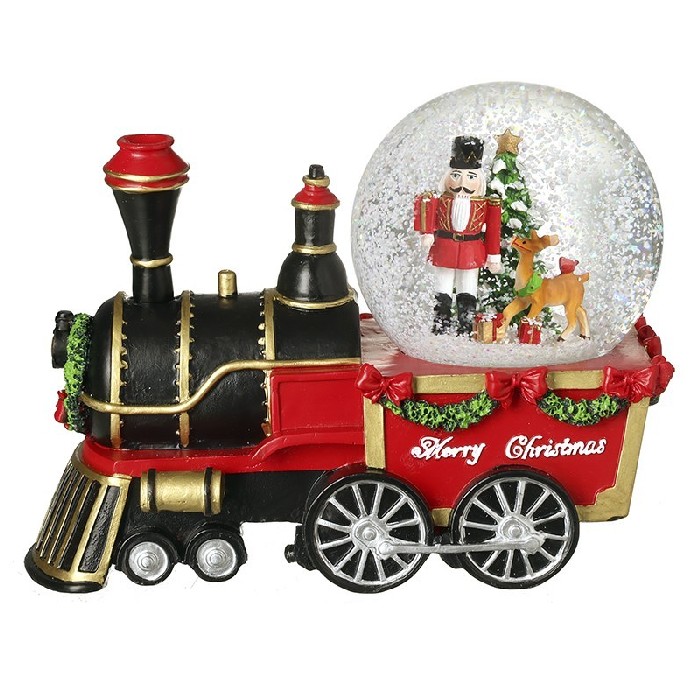 christmas/decorations/xmas-large-resin-glass-train-snow-globe-with-music