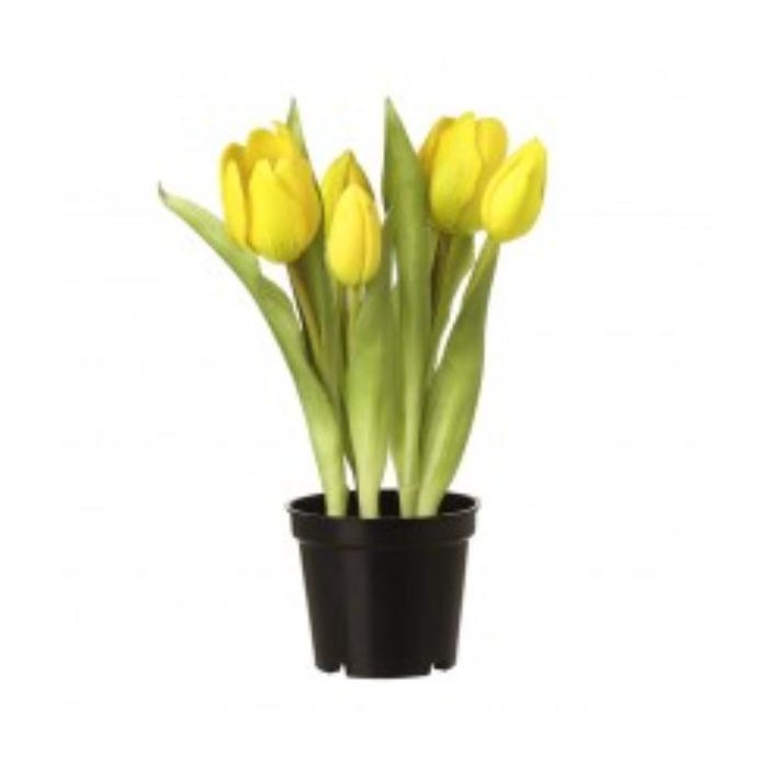 home-decor/artificial-plants-flowers/yellow-tulips-in-black-pot