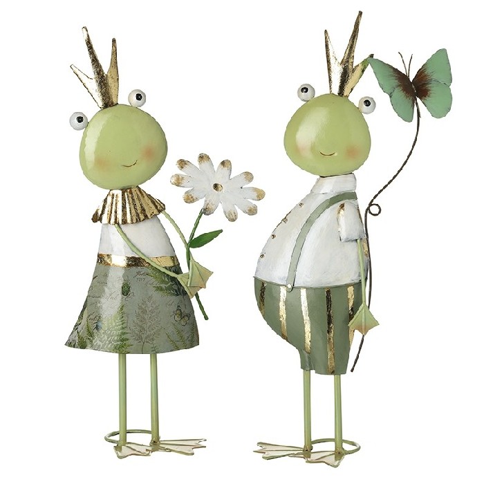 home-decor/decorative-ornaments/heaven-sends-metal-frogs-with-flower-and-butterfly