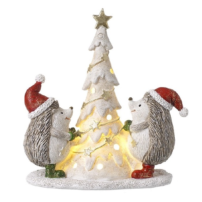 christmas/decorations/xmas-hedgehogs-with-light-up-christmas-tree