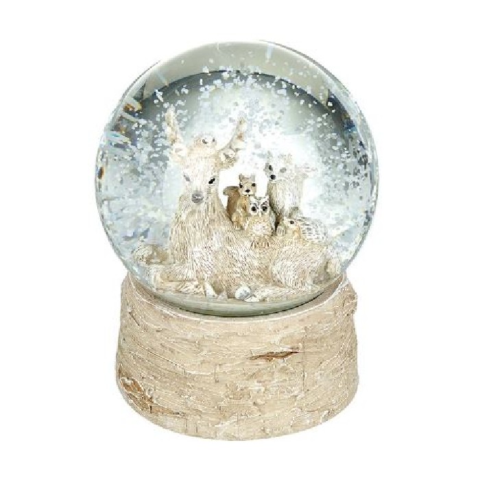 christmas/decorations/xmas-sitting-deer-with-friends-snow-globe