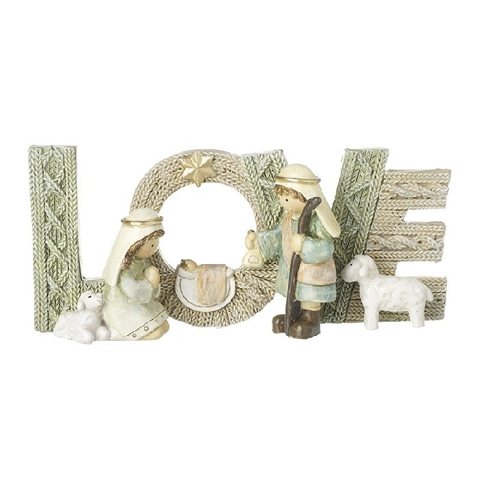christmas/decorations/xmas-resin-knitted-nativity-love-sign