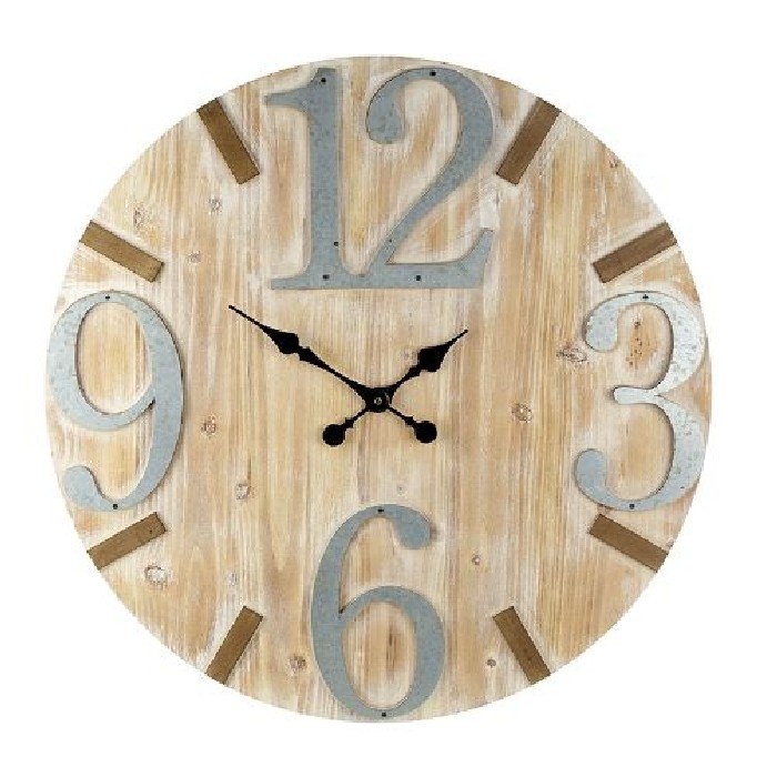 home-decor/clocks/clock-wooden-with-silver-numbers