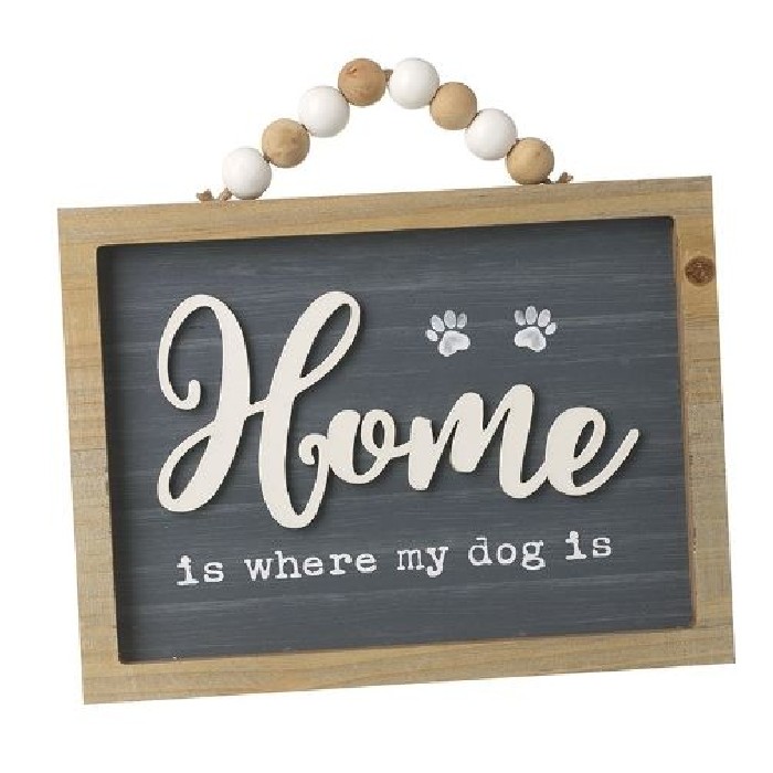 home-decor/wall-decor/home-dog-sign-with-beaded-hanger
