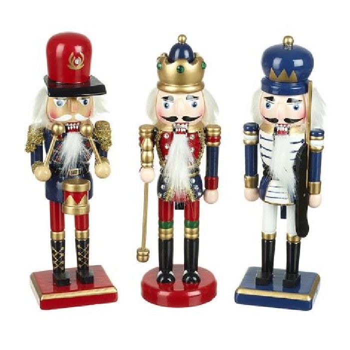 christmas/nutcrackers/hristmas-standing-mini-soldier-nutcrackers-3-assorted