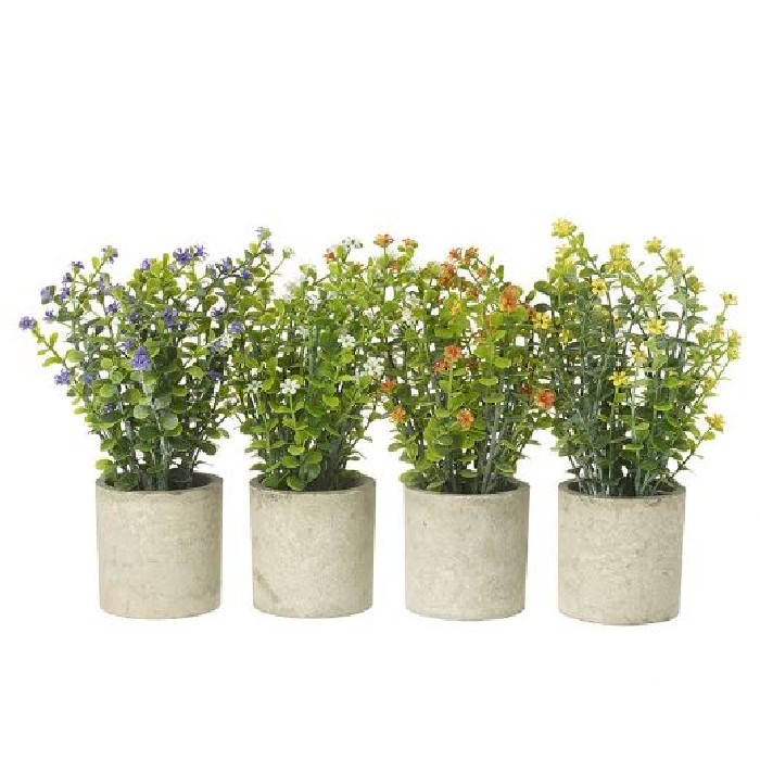 home-decor/artificial-plants-flowers/heaven-sends-flower-plant-in-pot-set-of-4-assorted