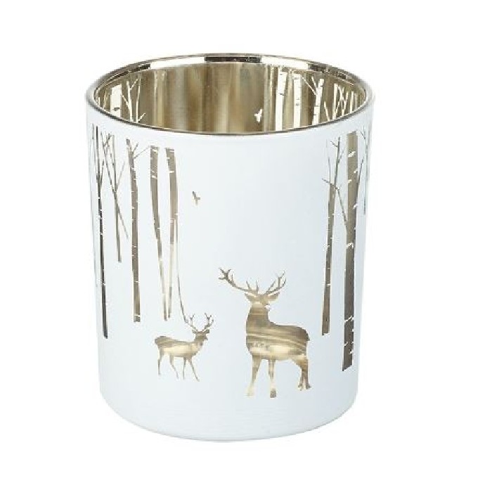 christmas/decorations/xmas-medium-silver-stag-tealight-holder