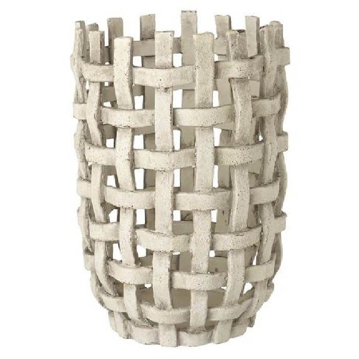 home-decor/indoor-pots-plant-stands/tall-white-woven-effect-pot