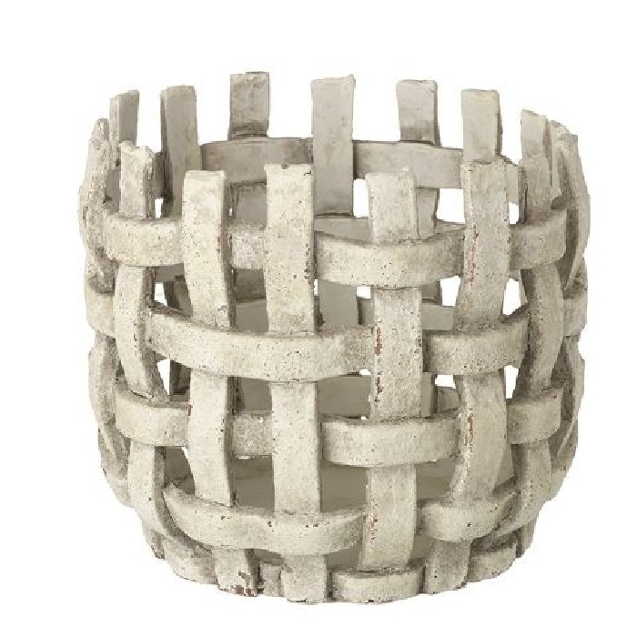 home-decor/indoor-pots-plant-stands/small-white-woven-effect-pot