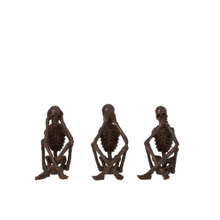 home-decor/decorative-ornaments/skeleton-seehearspeak-no-evil-polyresin-bronze-assortment-of-3