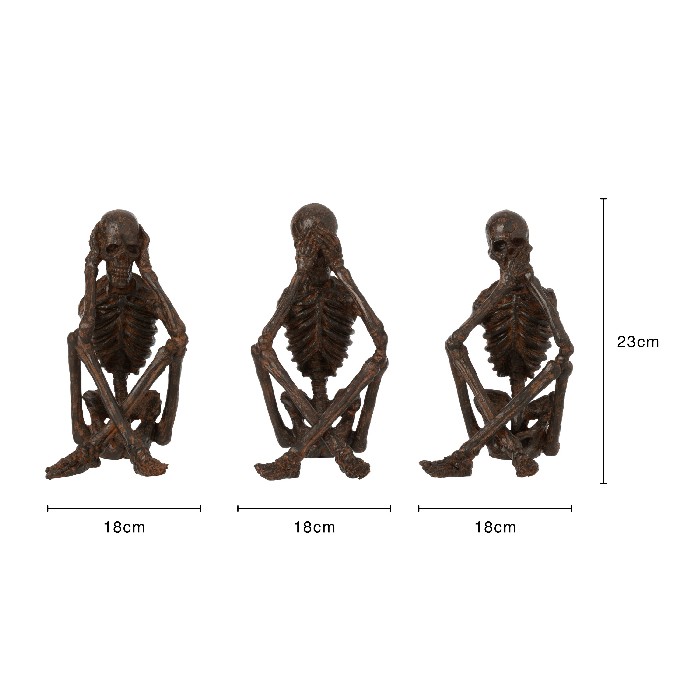 home-decor/decorative-ornaments/skeleton-seehearspeak-no-evil-polyresin-bronze-assortment-of-3