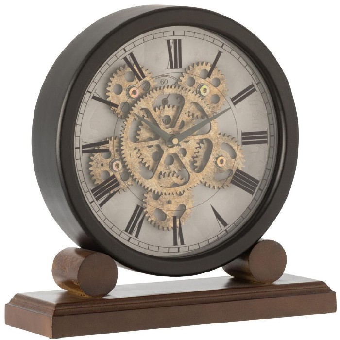 home-decor/clocks/clock-on-foot-interior-mechanism-mdf-antique-goldblack