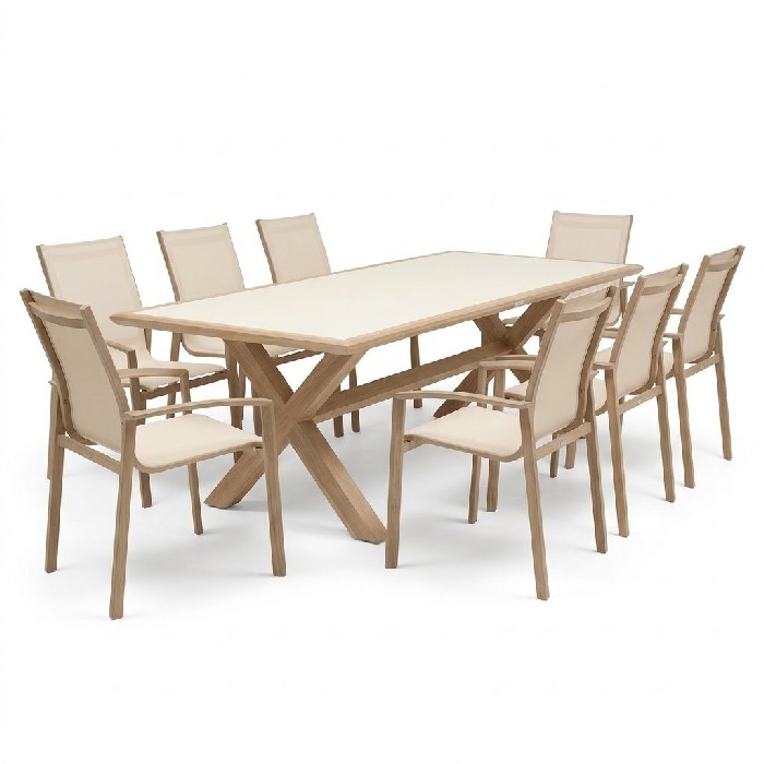 outdoor/dining-sets/hespéride-axiome-fixed-dining-table-with-8-axant-dining-armchairs-beige