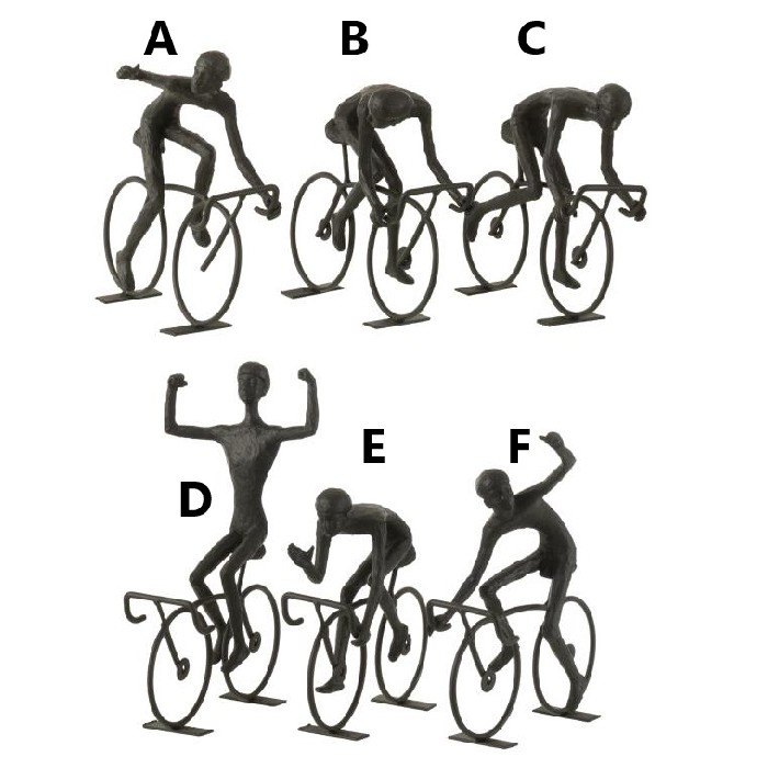 home-decor/decorative-ornaments/cyclists-polymetal-black-large-assortment-of-6